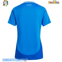 Camisa de time de futebol Itália Replicas 1º Equipamento Feminina Europeu 2024 Manga Curta